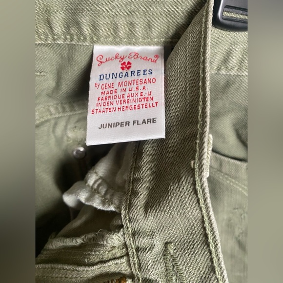 Lucky Brand Dungarees by Gene Montesano Juniper Flare Regular Fit Size 6/28 - Picture 11 of 12